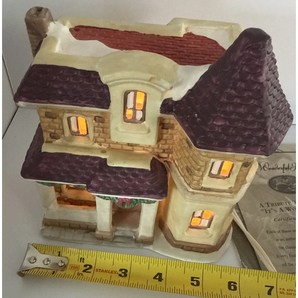 'It's a Wonderful Life' Holiday Village 1997 - Bedford Falls House certified